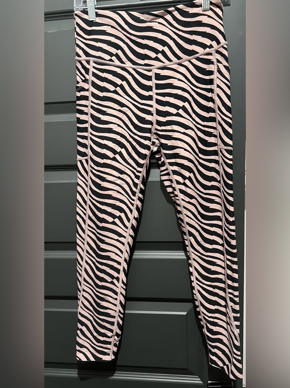 Victoria's Secret Pink and Black Zebra-Print Leggings